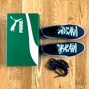 PUMA: Clyde Core peacoat-light sky-puma white!